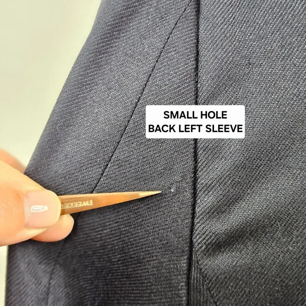Hart Schaffner Marx Loro Piana Cashmere Blue Suit Jacket | Minor Flaw | Men's 46